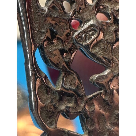 Sterling Silver Emerald Drop Earrings - Picture 3 of 3